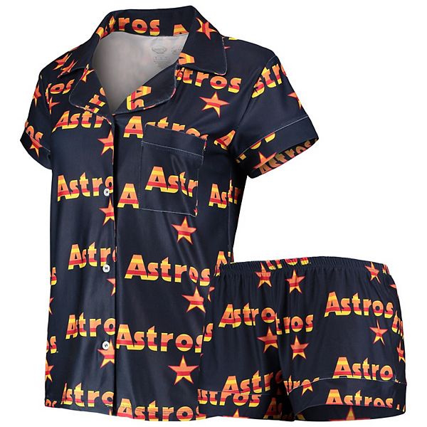 Houston Astros Toddler Allover Print Long Sleeve T-Shirt & Pants Sleep Set  - Navy