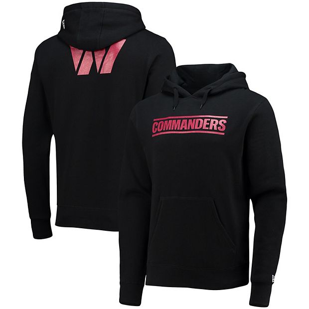 Men's New Era Black Washington Commanders Fleece Pullover Hoodie