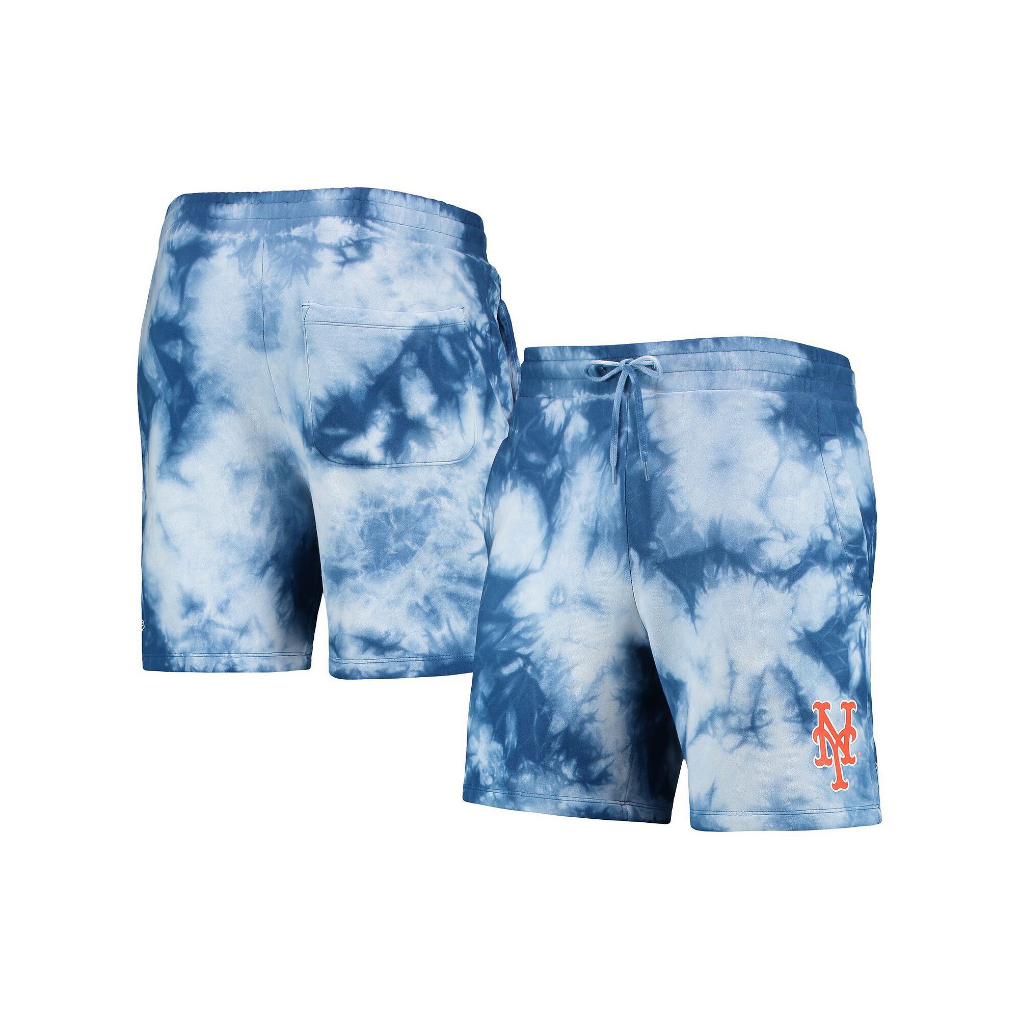 Mens New Era Royal New York Mets Team Dye Shorts, Size: Large, Blue