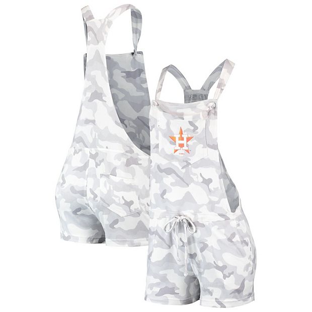 Concepts Sport Gray Houston Astros Camo Overall Romper in White