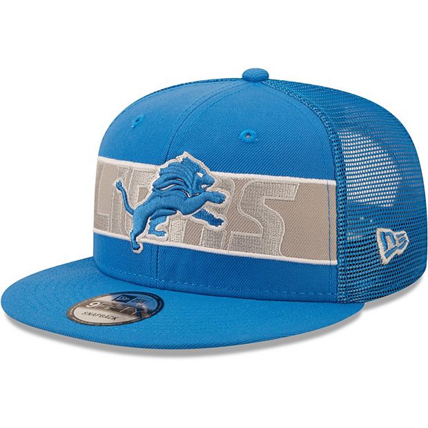 Men's New Era Blue Detroit Lions Grade Trucker 9FIFTY Snapback Hat