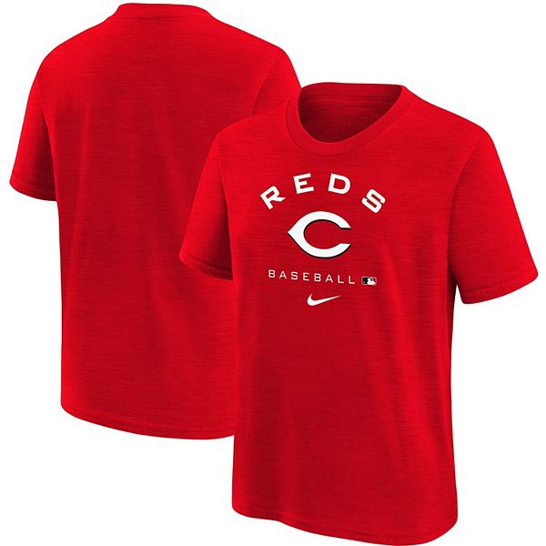 déficit Pompeya Préstamo de dinero Youth Nike Red Cincinnati Reds Authentic Collection Early Work Tri-Blend  Performance T-Shirt