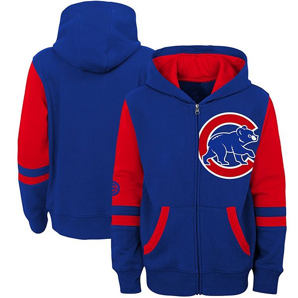 Outerstuff Toddler Royal Chicago Cubs Stadium Full-Zip Colorblock Hoodie