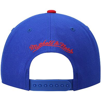 Men's Mitchell & Ness Royal/Red Denver Nuggets Hardwood Classics Team Two-Tone 2.0 Snapback Hat