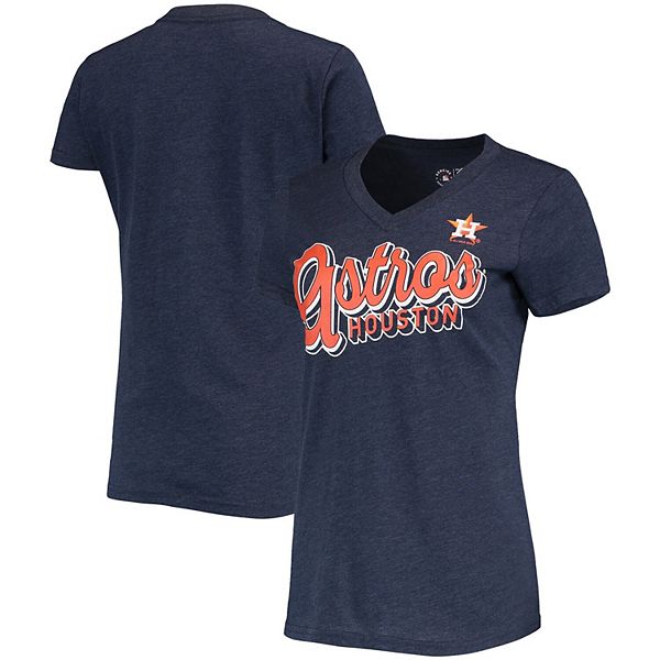  G-III 4her by Carl Banks Houston Astros Women's Ballpark  Distressed V-Neck T-Shirt (as1, Alpha, s, Regular, Regular) Navy : Sports &  Outdoors