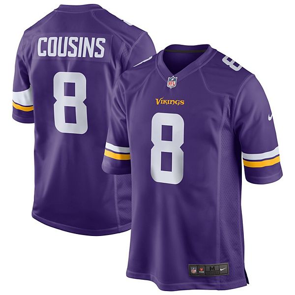 Men's Nike Kirk Cousins Purple Minnesota Vikings Game Jersey