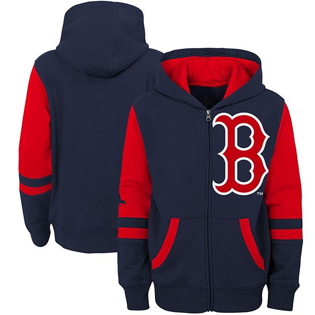 MLB Team Apparel Youth Boston Red Sox Colorblock Grand Slam Hoodie