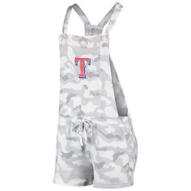 Women's Concepts Sport Gray Texas Rangers Camo Overall Romper