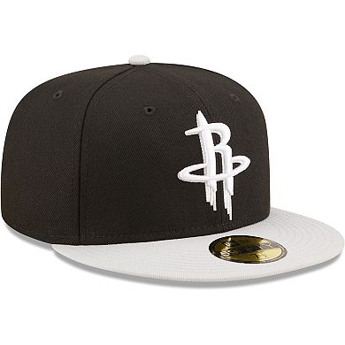 Men's New Era Black/Gray Houston Rockets Two-Tone Color Pack 59FIFTY ...