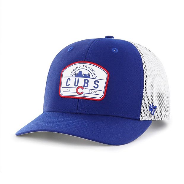 Chicago Cubs '47 2022 Spring Training Panorama Trucker Snapback Hat -  Royal/White