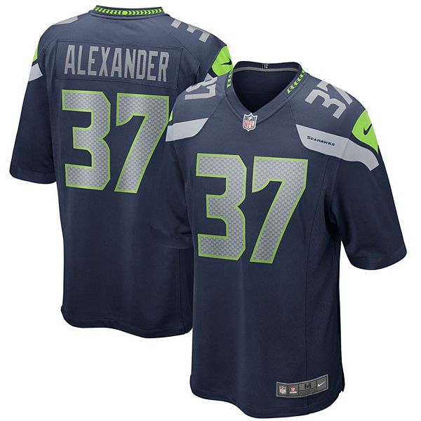 Men's Nike Shaun Alexander College Navy Seattle Seahawks Game Retired  Player Jersey