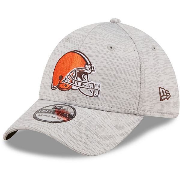 Men's New Era Gray Cleveland Browns Distinct 39THIRTY Flex Hat