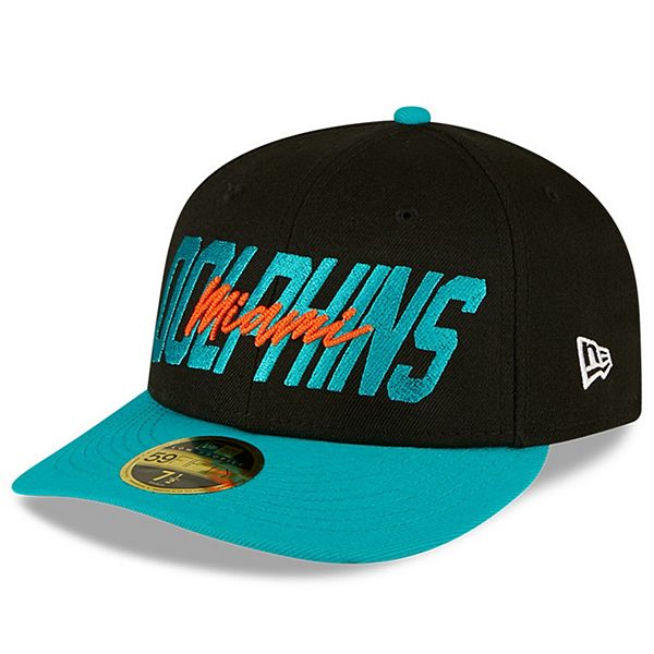 Men's New Era Black/Aqua Miami Dolphins 2022 NFL Draft 9FORTY