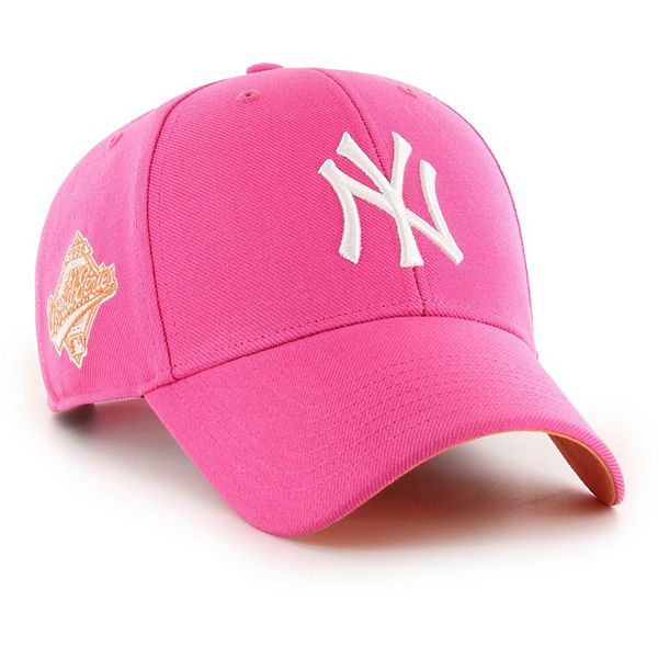 MLB New York Yankees MVP Snapback Cap Pink Magenta