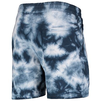 Men's New Era College Navy Seattle Seahawks Tie-Dye Shorts