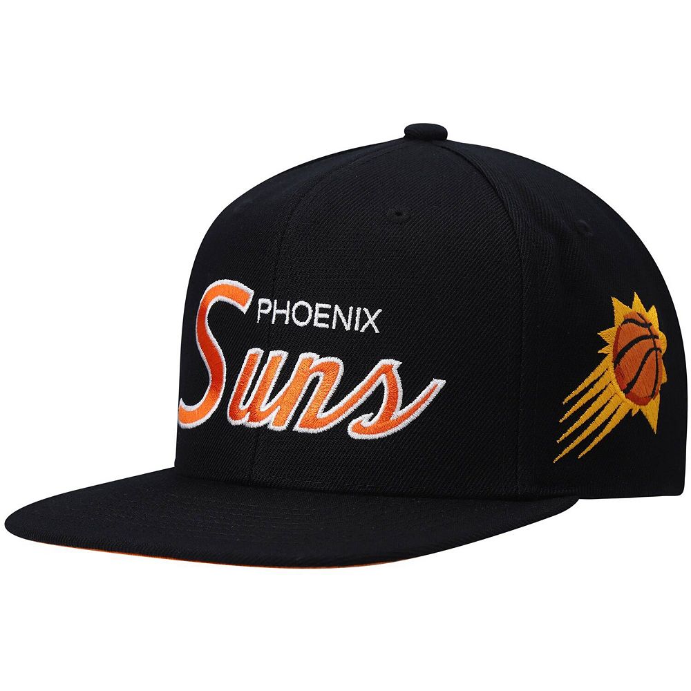 Men's Mitchell & Ness Black Phoenix Suns Hardwood Classics Script 2.0 ...