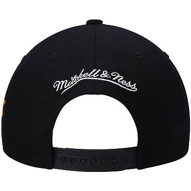 Men's Mitchell & Ness Black Phoenix Suns Hardwood Classics Script 2.0 Snapback Hat