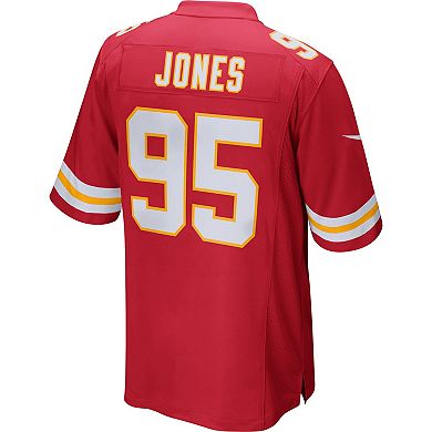 Men's Nike Chris Jones Red Kansas City Chiefs Game Jersey