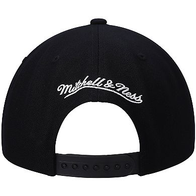 Men's Mitchell & Ness Black Sacramento Kings Hardwood Classics Script 2.0 Snapback Hat