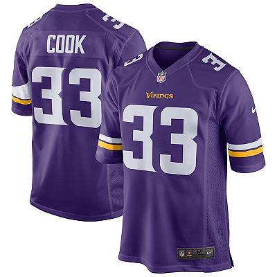 Minnesota Vikings Jersey Dalvin Cook Jersey Number Men's Nike