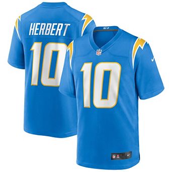 Men's Nike Justin Herbert Powder Blue Los Angeles Chargers Player Game Jersey