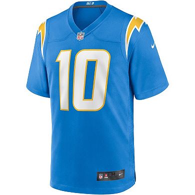 Men's Nike Justin Herbert Powder Blue Los Angeles Chargers Player Game Jersey