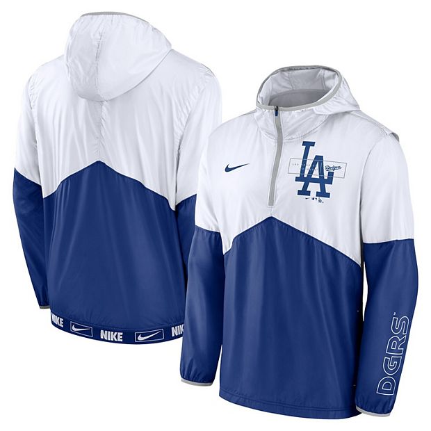 Men's Nike White/Royal Los Angeles Dodgers Overview Half-Zip