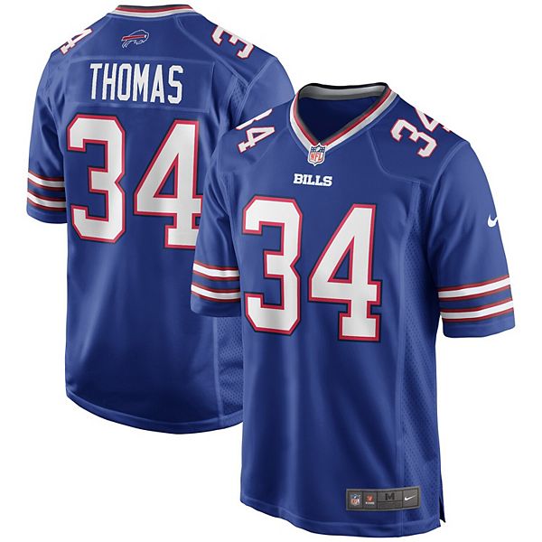 Thurman Thomas Buffalo Bills Autographed Blue Mitchell & Ness Replica  Jersey with HOF 2007 Inscription