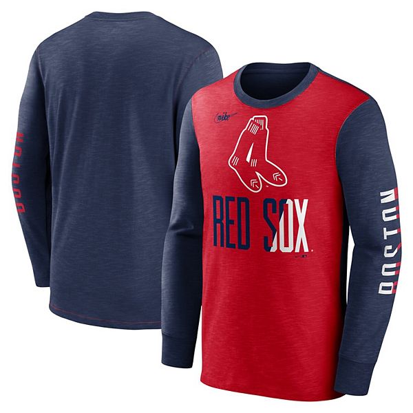 Nike Men's Nike Navy Boston Red Sox Rewind Retro Tri-Blend T-Shirt