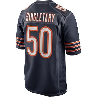 Men's Nike Mike Singletary Navy Chicago Bears Game Retired Player Jersey