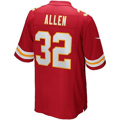Men's Nike Marcus Allen Red Kansas City Chiefs Game Retired Player Jersey