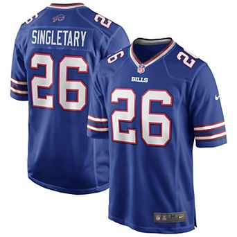 Men's Nike Devin Singletary Royal Buffalo Bills Game Player Jersey