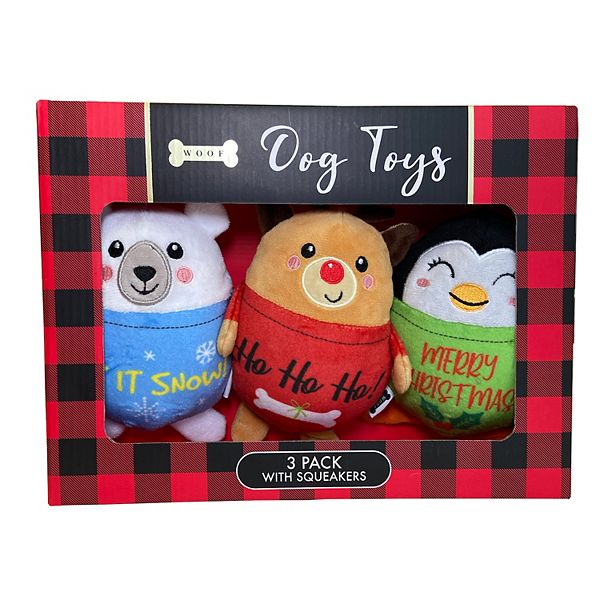 3 Pack Chill Vibes Plush Dog Toys - Papa's General Store