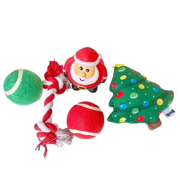 Woof 5Pack Christmas Dog Toy Bin