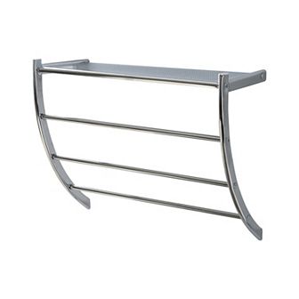 Organize It All Wall Mount Bathroom Shelf & Towel Bar