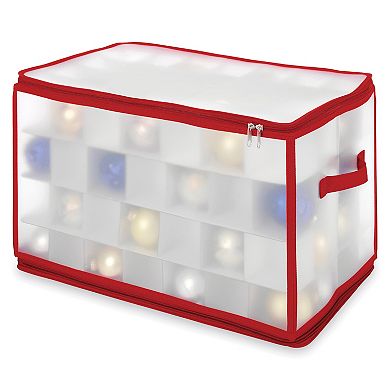 Whitmor 112 Sections Christmas Ornament Zip Chest