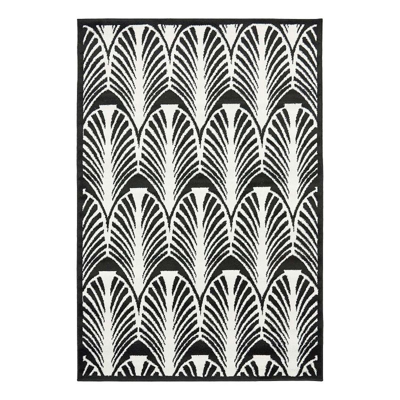 Unique Loom Metro Rug, Black, 9X12 Ft