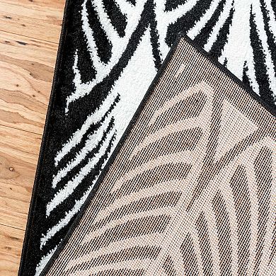 Unique Loom Metro Palm Leaf Rug