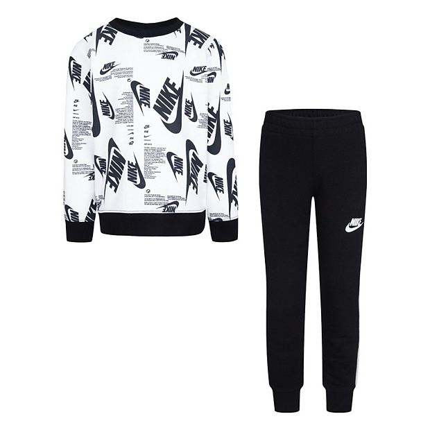 Nike sweatshirt and sweatpants set hot sale