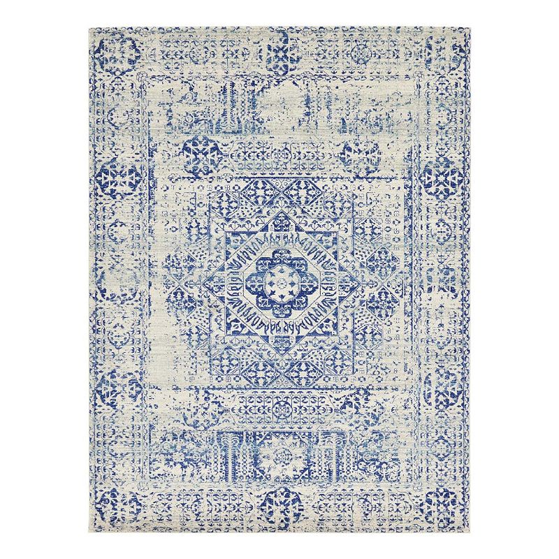 Unique Loom Bouquet Tradition Rug, Beig/Green, 5X8 Ft