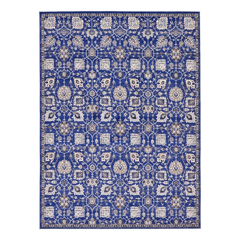Unique Loom Amelia Tradition Rug, Blue, 5X8 Ft