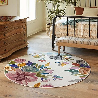 Unique Loom Laura Blossom Rug