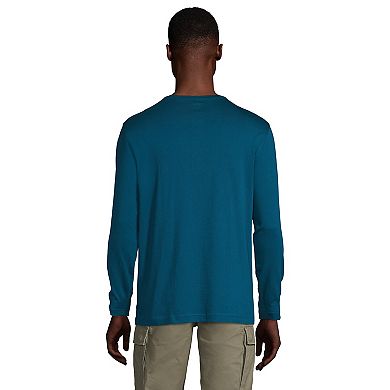 Big & Tall Lands' End Supima Jersey Henley