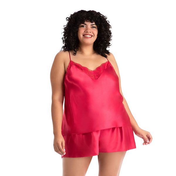 Women's plus size satin 2024 camisoles