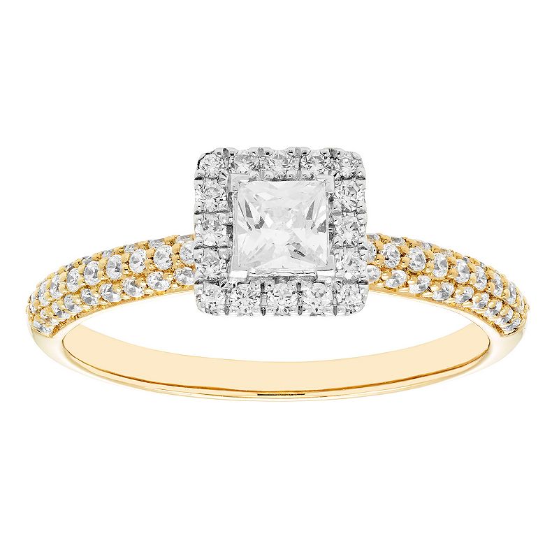 The Regal Collection IGL Certified 3/4 Carat T.W. Diamond Engagement Ring, 