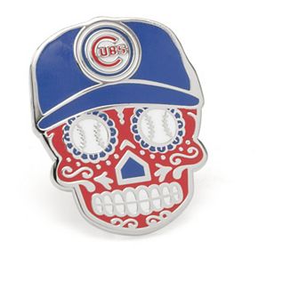 Men's Cuff Links, Inc. Chicago Cubs Sugar Skull Lapel Pin