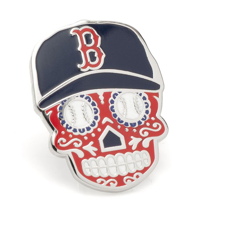 Mens Cuff Links, Inc. Boston Red Sox Sugar Skull Lapel Pin