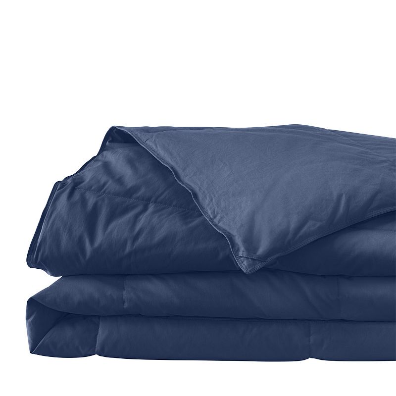 Lands End Colored Down Comforter, Blue, King