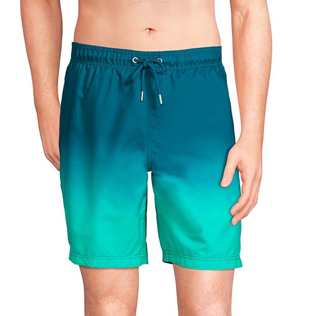 Big & Tall Lands' End 8 Solid Volley Swim Trunks