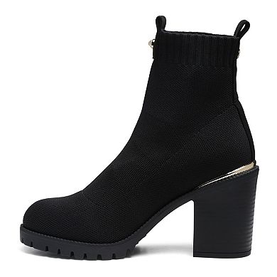 London Rag Medusa Women's Block Heel Ankle Boots